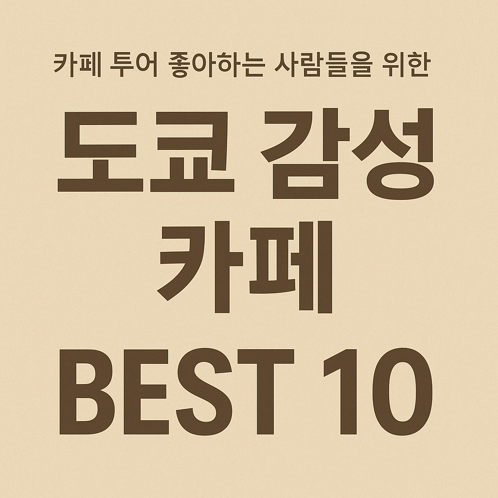 도쿄 감성 카페