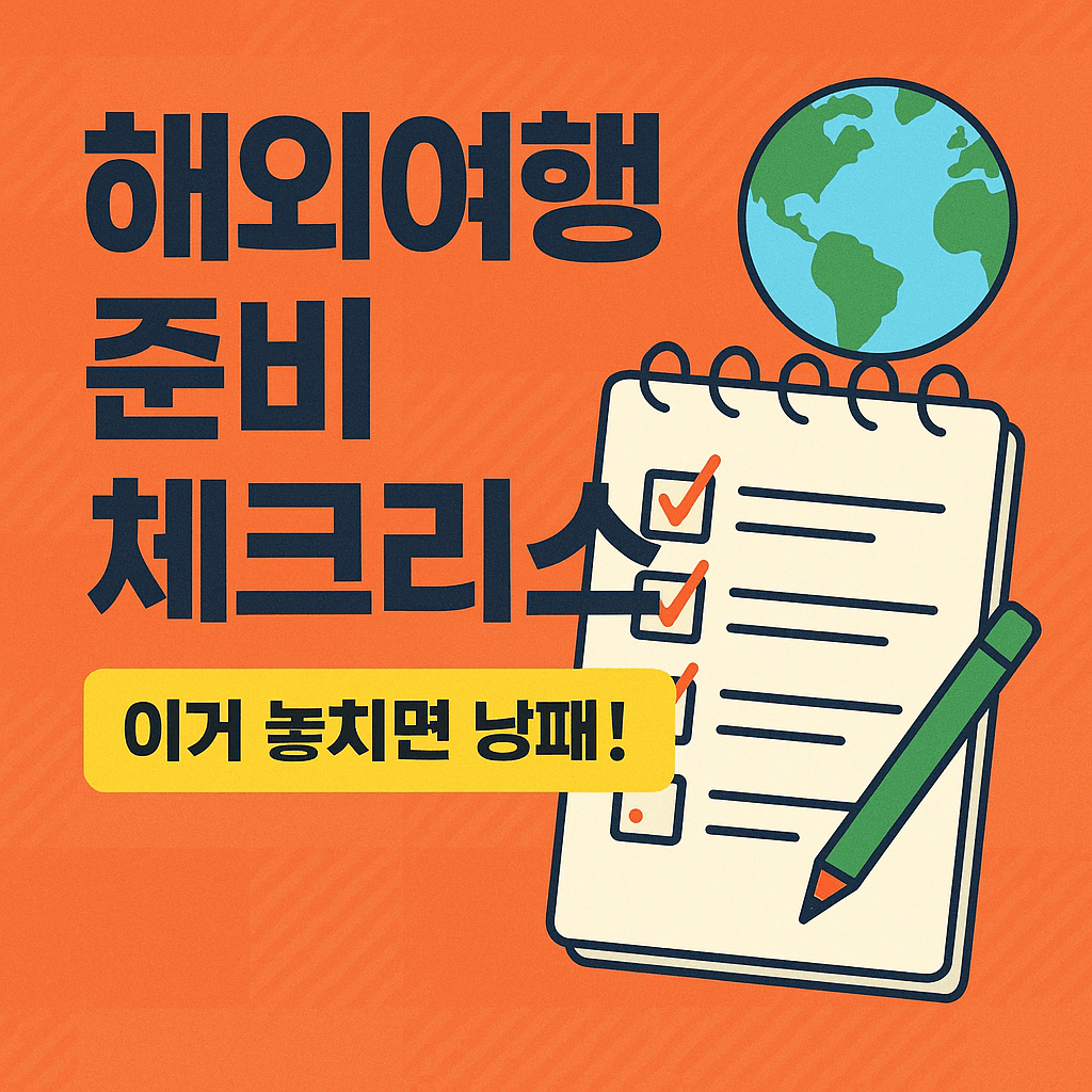 해외여행 준비